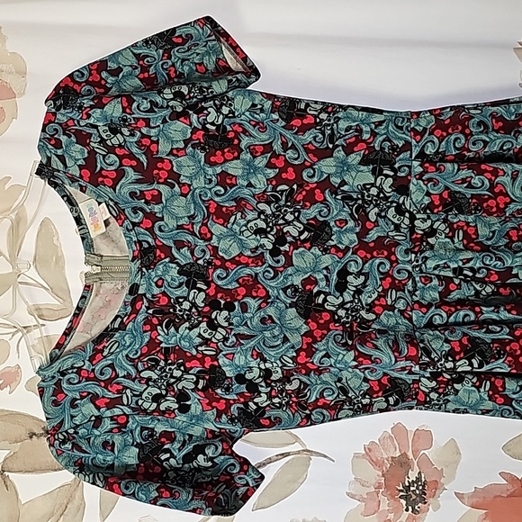Lularoe Amelia dress. Size small Mickey and Minnie. - Picture 2 of 4